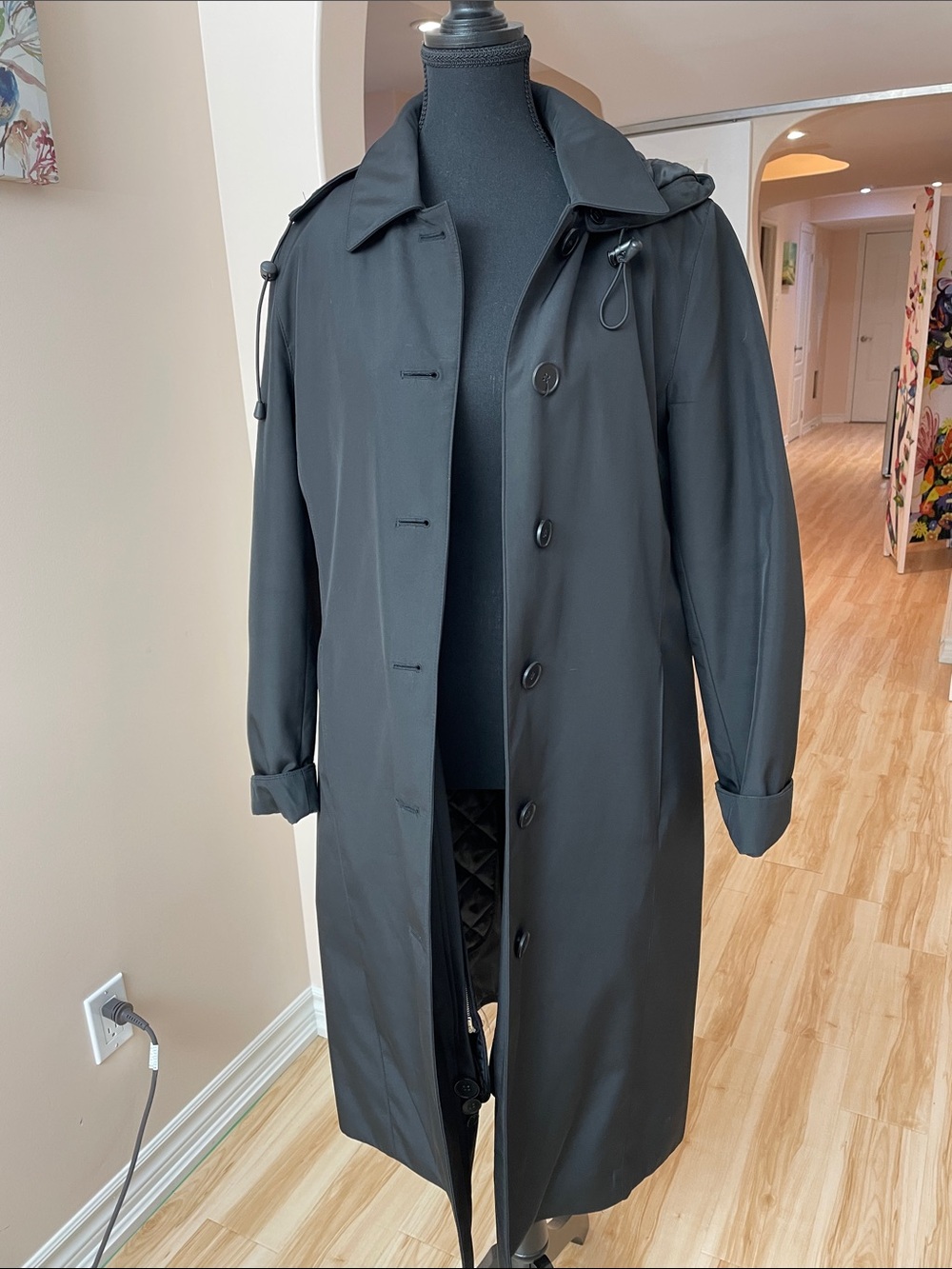 Classic Women’s Black Trench Coat - AirCanada